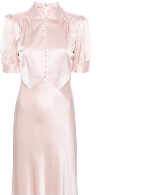 Light pink silk woman dress Alessandra Rich | FABX3598F25691713